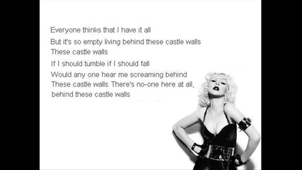 Текст! T. I. feat. Christina Aguilera - Castle Walls (официална песен) (високо качество) 