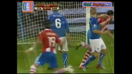 14.06.2010 Италия - Парагвай 0:1 Гол на Антонин Алкарас – Мондиал 2010 Юар 