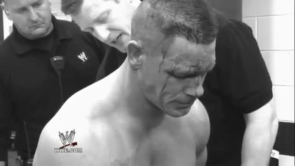 Джон Сина след мача си с Брок Леснар на Extreme Rules 2012