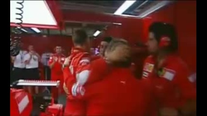 Michael Schumachers last lap with Ferrari 