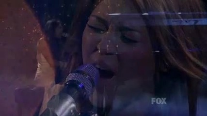 Miley Cyrus - When I Look At You Live - American Idol 2010