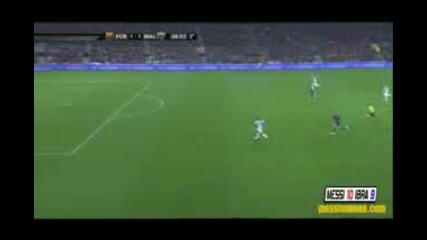 La Liga 27.02.2010. Barcelona 2 - 1 Malaga 