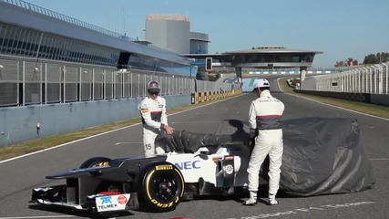 F1 2012 - Sauber C31 launch - Launch _ action on track at Jerez