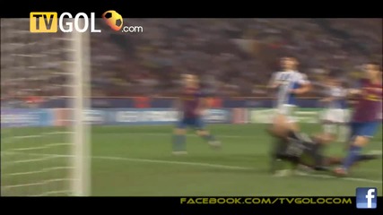 Барселона - Фк Порто 2:0 гол на Фабрегас