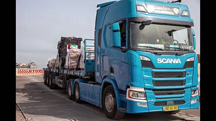 Над 569 тона помощи са били доставени през временното пристанище край Газа