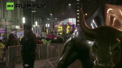 Thousands March on Wall Street Demanding $15 Per Hour Minimum Wage