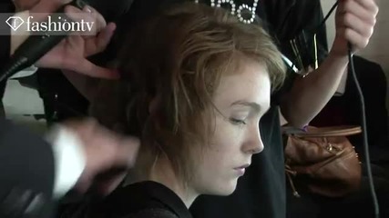 Hair & Makeup Backstage at Basso & Brooke Spring 2012 - London Fashion Week
