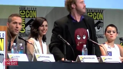 Deadpool Comic Con Panel - Ryan Reynolds, Morena Baccarin, T.j. Miller