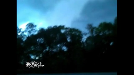 Tornado Forms Near Terrified Couples Car 