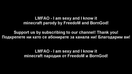 Lmfao - I am sexy and I know it Minecraft Parody w_freedom and Borngod