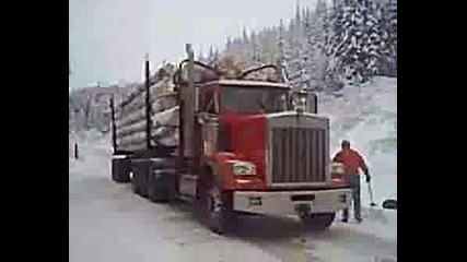 Logging Truck Winter Wonderland - - Vernon,