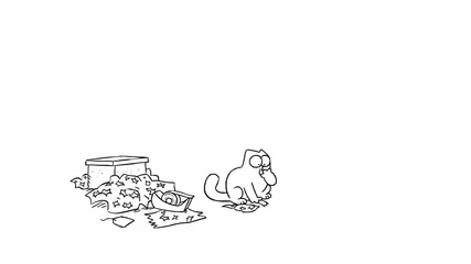 Simon's Cat in 'sticky Tape'