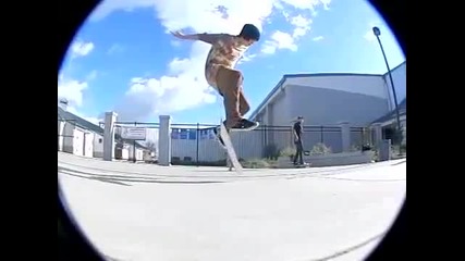 slow motion fakie half cab heel