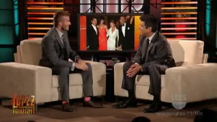 Lopez Tonight - David Beckham Interview Part 1 of 3 