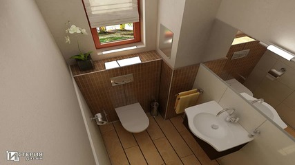 Истерия Дизайн - 3d проект на баня