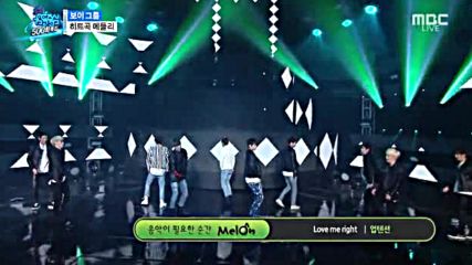 116.0416-7 Up10tion - 12:30(beast), H.e.r(block B), Love me right(exo) Show! Music Core E500(160416)