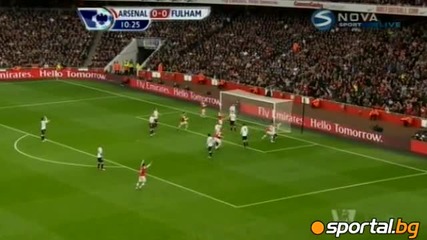 Арсенал - Фулъм 3:3 / Бербо с два гола (10.11.2012)