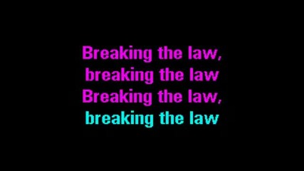 Judas Priest Breaking The Law Karaoke
