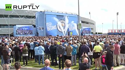 Manchester City Fans Welcome New Manager Pep Guardiola