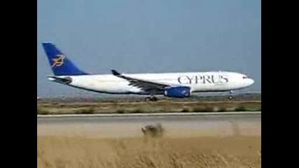 Cyprus Airways A330 - 243 Takes Off From Larnaca