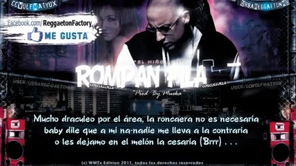 Cosculluela - Rompan Fila con Letra