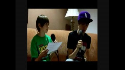 Kydz Radio Dj Robbie Q interviews Justin Bieber 
