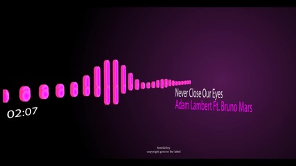 Adam Lambert Ft Bruno Mars Never Close Our Eyes