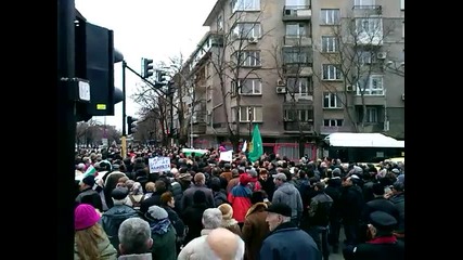 Протеста пред община Варна 10.02.2013