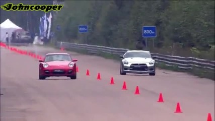 850hp Nissan Gtr vs 800hp Porsche 911