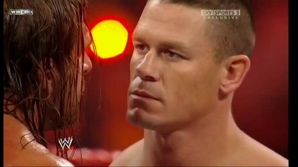 Raw 07/06/09 Triple H vs John Cena [ Night of Champions Tournament match ]*първа част*