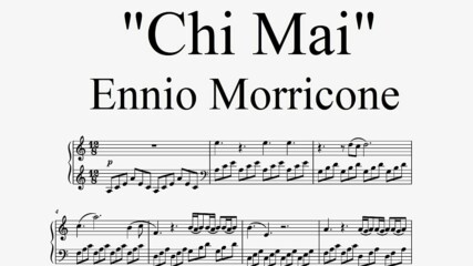 "Chi Mai" - Ennio Morricone (easy piano)