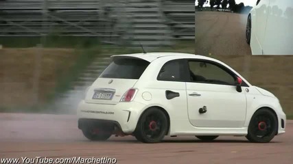 Лудият Fiat Abarth 500 на задно действие