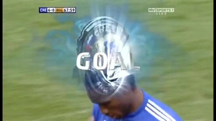 Chelsea 6 - 0 Wigan (drogba Goal) 