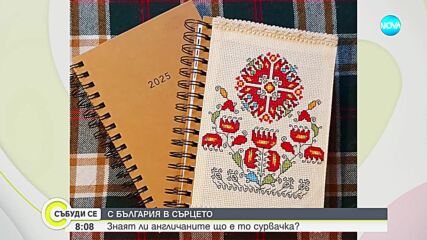 Българка впечатлява англичаните с изработката на сурвачки и коледни топки с шевици