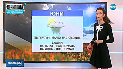 Прогноза за времето (01.06.2019 - обедна емисия)