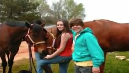 Justin Bieber and Caitlin Beadles 