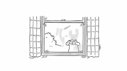 Simon's Cat in "window Pain" (disney Favorite)