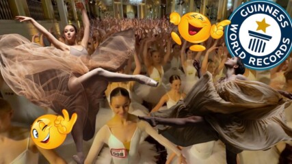 Вижте как 353 балерини танцуват за световен рекорд!😲🤩