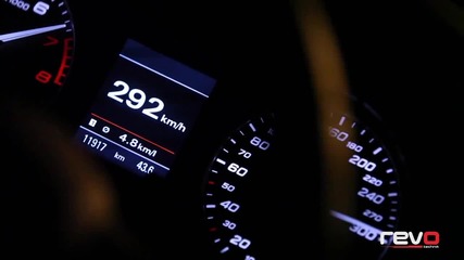 Ускорение от 160km/h до 310km/h Audi S4 (b8) 3.0tfsi с чип от Revo Technik Stage 1