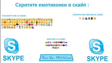 Скритите емотиконки в Скайп 