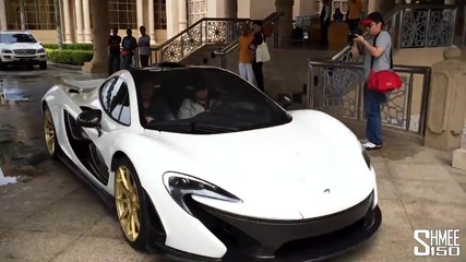 Mclaren P1 with Gold Mso Parts - Race Mode and Drive in e-mode