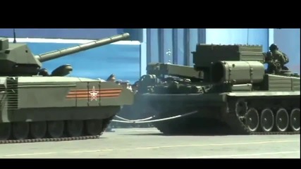 Магарешкия инат на танк Армата T-14 .не иска да върви.