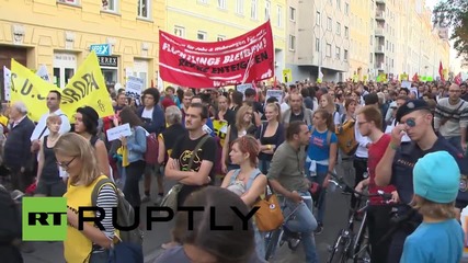 Austria: Vienna protests in solidarity with refugees