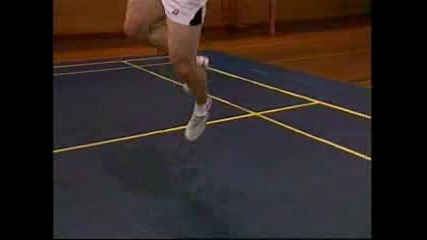 Работа с краката в бадминтона