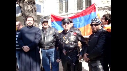 Armenian motobikers Plovdiv, 22 March 2012