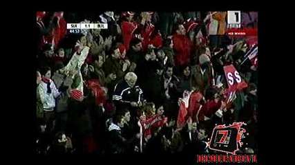 Швейцария - България 1 - 1 Гол На Хюгел 11.02.2009