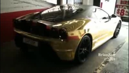 !!! Златно Ferrari F430 Scuderia 