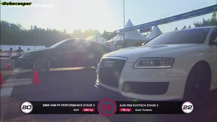 Audi Rs6 Evotech vs Bmw X6 M P P Performance