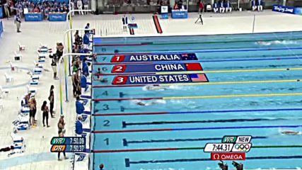 Swimming - Womens 4x200m Freestyle Final - Beijing 2008 Summer Olympic Games