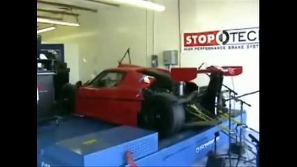 Ferrari F50 Gt1 dyno test 